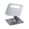 StarTech.com Teleskopinis nešiojamojo kompiuterio stovas, 360° sukamas pagrindas, reguliuojamas aukštis ir pasvirimas, maks. 5 kg, aliuminis, nešiojamas dizainas