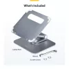 StarTech.com Teleskopinis nešiojamojo kompiuterio stovas, 360° sukamas pagrindas, reguliuojamas aukštis ir pasvirimas, maks. 5 kg, aliuminis, nešiojamas dizainas