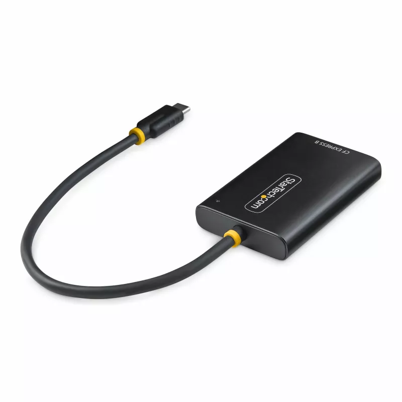 StarTech.com USB-C CFexpress Type B kortelių skaitytuvas, USB 10Gbps, nešiojamas atminties kortelių skaitytuvas, USB Type-C į CF Express 2.0 adapteris, veikia su bet kuria operacine sistema