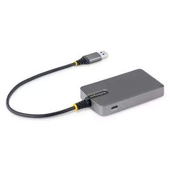 StarTech.com 4 prievadų USB-A šakotuvas, 5Gbps, maitinamas iš magistralės, USB-A į 4x USB-A su USB-C pagalbiniu maitinimo įėjimu, 30 cm pagrindinis kabelis, nešiojamas stalinio / nešiojamojo kompiuterio USB šakotuvas
