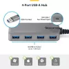 StarTech.com 4 prievadų USB-A šakotuvas, 5Gbps, maitinamas iš magistralės, USB-A į 4x USB-A su USB-C pagalbiniu maitinimo įėjimu, 30 cm pagrindinis kabelis, nešiojamas stalinio / nešiojamojo kompiuterio USB šakotuvas