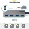 StarTech.com 4 prievadų USB-C šakotuvas, 5 Gbps, maitinamas iš magistralės, USB-C į 4x USB-A su USB-C papildomu maitinimo įėjimu, 30 cm laido, nešiojamas stalinio/nešiojamojo kompiuterio USB šakotuvas