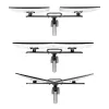 StarTech.com Dvigubo monitoriaus stalinis laikiklis su skersiniu, iki 27 colių ekranams, VESA 75x75/100x100, 15 kg, C formos spaustuvas, pilnai artikuliuojamas, mechaninė spyruoklė, TAA