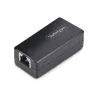 StarTech.com 1 prievado Gigabito tinklo izoliatorius, kompaktiškas tiesinis RJ45 eterneto jungtuvas su 4kV galvanine izoliacija, IP40, montuojamas ant DIN bėgio, atitinka TAA