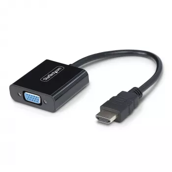 StarTech.com HDMI į VGA adapteris, aktyvus vaizdo keitiklis nešiojamam/staliniam kompiuteriui, 1920x1080 (1080p), HDMI šaltinis į VGA monitorių/ekraną/projektorių