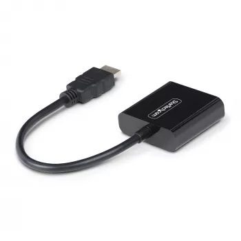 StarTech.com HDMI į VGA adapteris, aktyvus vaizdo keitiklis nešiojamam/staliniam kompiuteriui, 1920x1080 (1080p), HDMI šaltinis į VGA monitorių/ekraną/projektorių