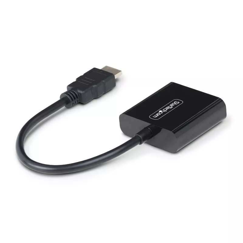 StarTech.com HDMI į VGA adapteris, aktyvus vaizdo keitiklis nešiojamam/staliniam kompiuteriui, 1920x1080 (1080p), HDMI šaltinis į VGA monitorių/ekraną/projektorių