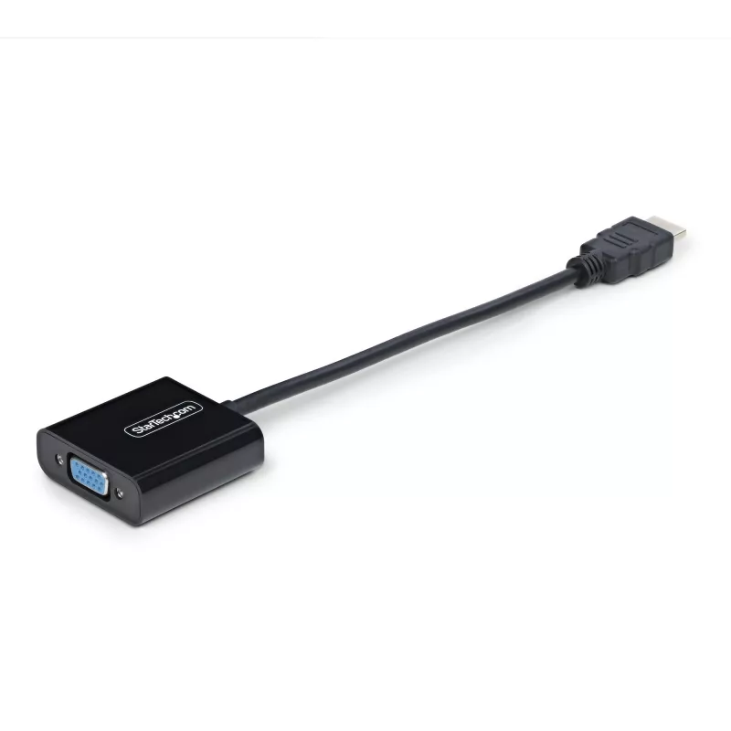 StarTech.com HDMI į VGA adapteris, aktyvus vaizdo keitiklis nešiojamam/staliniam kompiuteriui, 1920x1080 (1080p), HDMI šaltinis į VGA monitorių/ekraną/projektorių
