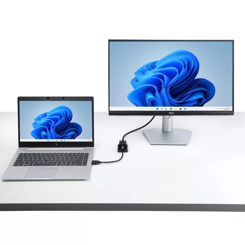 StarTech.com HDMI į VGA adapteris, aktyvus vaizdo keitiklis nešiojamam/staliniam kompiuteriui, 1920x1080 (1080p), HDMI šaltinis į VGA monitorių/ekraną/projektorių