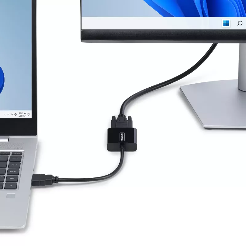 StarTech.com HDMI į VGA adapteris, aktyvus vaizdo keitiklis nešiojamam/staliniam kompiuteriui, 1920x1080 (1080p), HDMI šaltinis į VGA monitorių/ekraną/projektorių