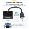 StarTech.com HDMI į VGA adapteris, aktyvus vaizdo keitiklis nešiojamam/staliniam kompiuteriui, 1920x1080 (1080p), HDMI šaltinis į VGA monitorių/ekraną/projektorių