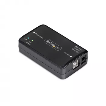 StarTech.com USB galvaninis izoliatorius, iki 6 kV, elektrinio triukšmo izoliatorius, IP40, montavimas ant DIN bėgio, izoliuotas galios filtras, USB 2.0/1.1, 5V/250mA, Plug-and-Play, TAA