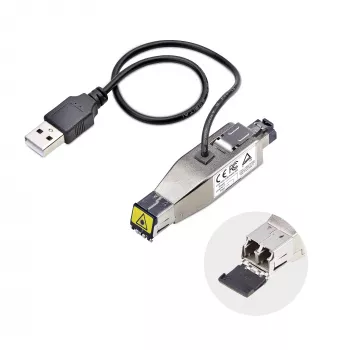 „StarTech.com“ Gigabitinis šviesolaidinis į RJ45 Ethernet keitiklis, vienmodis 10 km / daugiamodis 800 m, USB maitinimas, kompaktiškas, metalinis korpusas, mikro mini, TAA