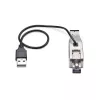 „StarTech.com“ Gigabitinis šviesolaidinis į RJ45 Ethernet keitiklis, vienmodis 10 km / daugiamodis 800 m, USB maitinimas, kompaktiškas, metalinis korpusas, mikro mini, TAA