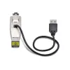 „StarTech.com“ Gigabitinis šviesolaidinis į RJ45 Ethernet keitiklis, vienmodis 10 km / daugiamodis 800 m, USB maitinimas, kompaktiškas, metalinis korpusas, mikro mini, TAA