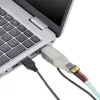 „StarTech.com“ Gigabitinis šviesolaidinis į RJ45 Ethernet keitiklis, vienmodis 10 km / daugiamodis 800 m, USB maitinimas, kompaktiškas, metalinis korpusas, mikro mini, TAA