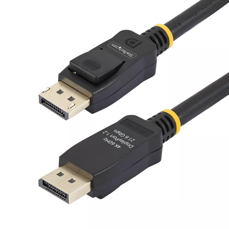 StarTech.com 2m VESA sertifikuotas DisplayPort kabelis – 10 vnt. pakuotė, DisplayPort 1.2, užraktai, 4K 60Hz UHD, DP–DP monitoriui