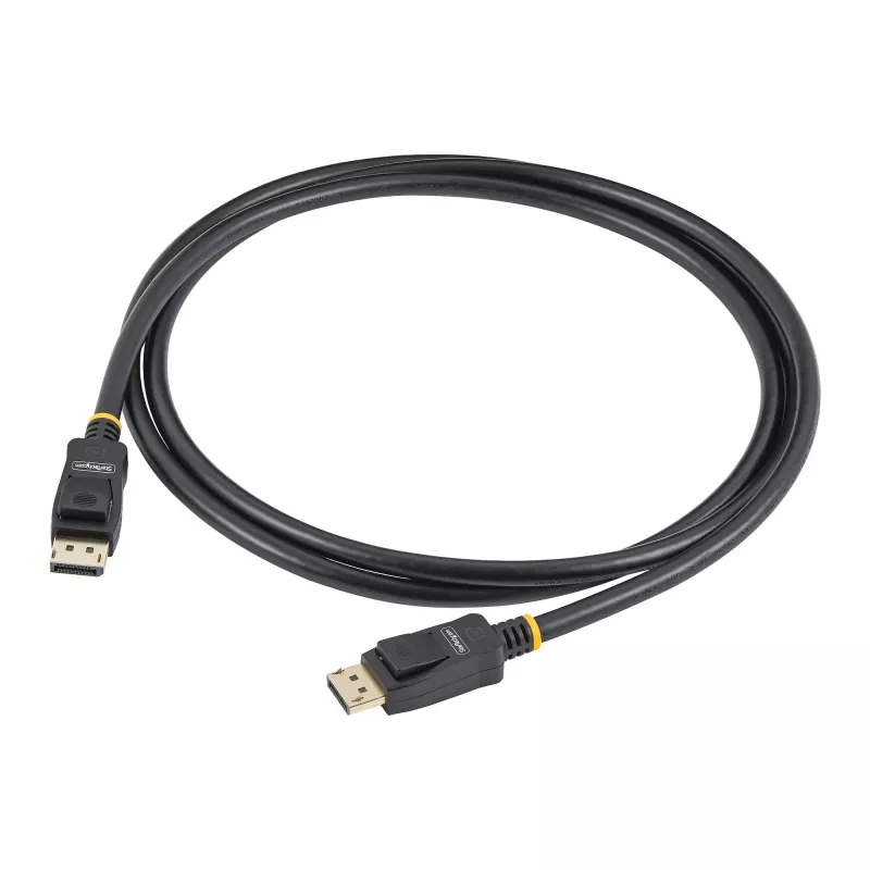 StarTech.com 2m VESA sertifikuotas DisplayPort kabelis – 10 vnt. pakuotė, DisplayPort 1.2, užraktai, 4K 60Hz UHD, DP–DP monitoriui