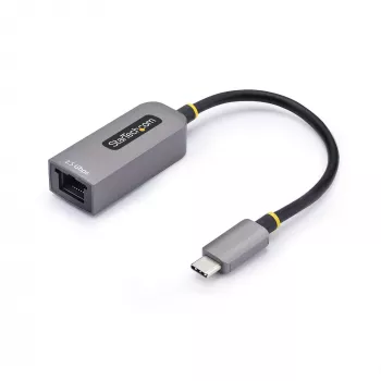 StarTech.com USB-C į Ethernet adapteris 2.5GbE, NBASE-T NIC, USB 3.0 Type-C 2.5/1G kelių greičių tinklas, suderinamas su Thunderbolt, Windows ir Mac