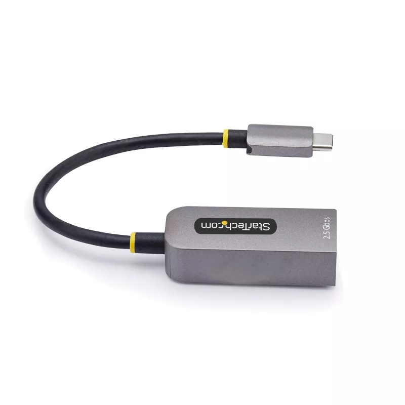 StarTech.com USB-C į Ethernet adapteris 2.5GbE, NBASE-T NIC, USB 3.0 Type-C 2.5/1G kelių greičių tinklas, suderinamas su Thunderbolt, Windows ir Mac