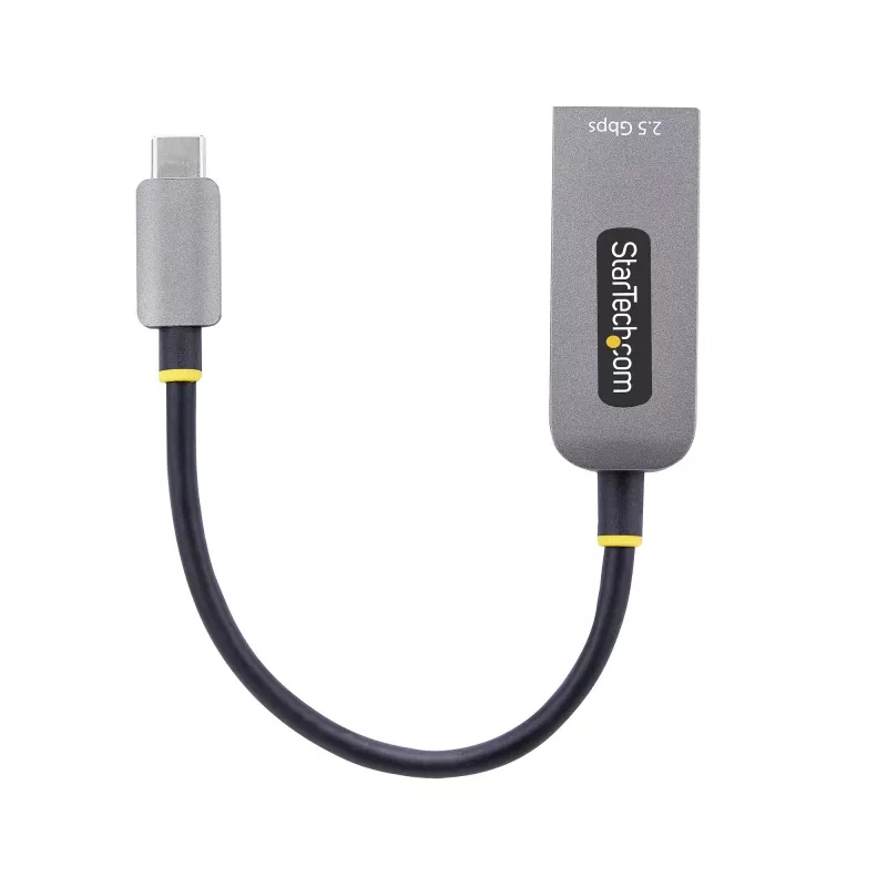 StarTech.com USB-C į Ethernet adapteris 2.5GbE, NBASE-T NIC, USB 3.0 Type-C 2.5/1G kelių greičių tinklas, suderinamas su Thunderbolt, Windows ir Mac