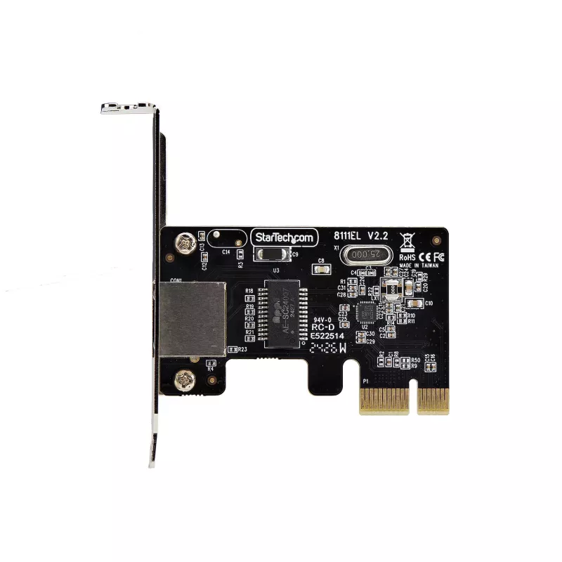 StarTech.com 1 prievado Gigabit PCIe tinklo adapterio kortelė, žemo profilio NIC, 10/100/1000Mbps PCI Express LAN kortelė, Realtek RTL8111H, Windows ir Linux, TAA atitinkanti