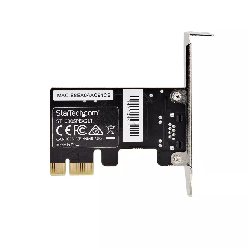 StarTech.com 1 prievado Gigabit PCIe tinklo adapterio kortelė, žemo profilio NIC, 10/100/1000Mbps PCI Express LAN kortelė, Realtek RTL8111H, Windows ir Linux, TAA atitinkanti