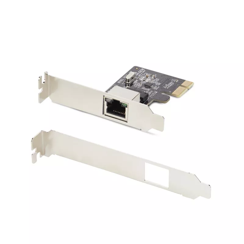 StarTech.com 1 prievado Gigabit PCIe tinklo adapterio kortelė, žemo profilio NIC, 10/100/1000Mbps PCI Express LAN kortelė, Realtek RTL8111H, Windows ir Linux, TAA atitinkanti