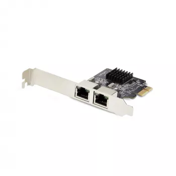 StarTech.com 2 prievadų Gigabit PCIe tinklo adapterio kortelė, 10/100/1000Mbps PCI Express NIC, dvigubas Realtek RTL8111H, veikia su Windows ir Linux, atitinka TAA