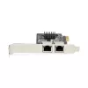 StarTech.com 2 prievadų Gigabit PCIe tinklo adapterio kortelė, 10/100/1000Mbps PCI Express NIC, dvigubas Realtek RTL8111H, veikia su Windows ir Linux, atitinka TAA