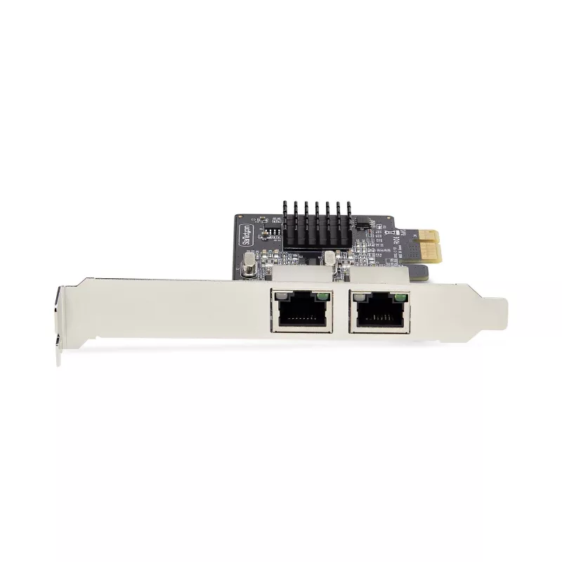 StarTech.com 2 prievadų Gigabit PCIe tinklo adapterio kortelė, 10/100/1000Mbps PCI Express NIC, dvigubas Realtek RTL8111H, veikia su Windows ir Linux, atitinka TAA