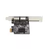 StarTech.com 2 prievadų Gigabit PCIe tinklo adapterio kortelė, 10/100/1000Mbps PCI Express NIC, dvigubas Realtek RTL8111H, veikia su Windows ir Linux, atitinka TAA