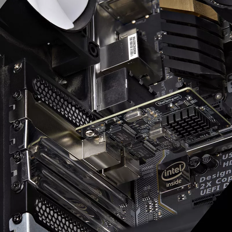 StarTech.com 2 prievadų Gigabit PCIe tinklo adapterio kortelė, 10/100/1000Mbps PCI Express NIC, dvigubas Realtek RTL8111H, veikia su Windows ir Linux, atitinka TAA