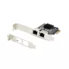 StarTech.com 2 prievadų Gigabit PCIe tinklo adapterio kortelė, 10/100/1000Mbps PCI Express NIC, dvigubas Realtek RTL8111H, veikia su Windows ir Linux, atitinka TAA