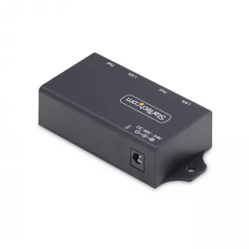 StarTech.com 2 prievadų Gigabit Midspan PoE+ įpurškiklis, 10/100/1000Mbps, PoE+ (802.3af/at), 30W, 1Gbps Ethernet, montuojamas ant sienos, nevaldomas maitinimas per Ethernet