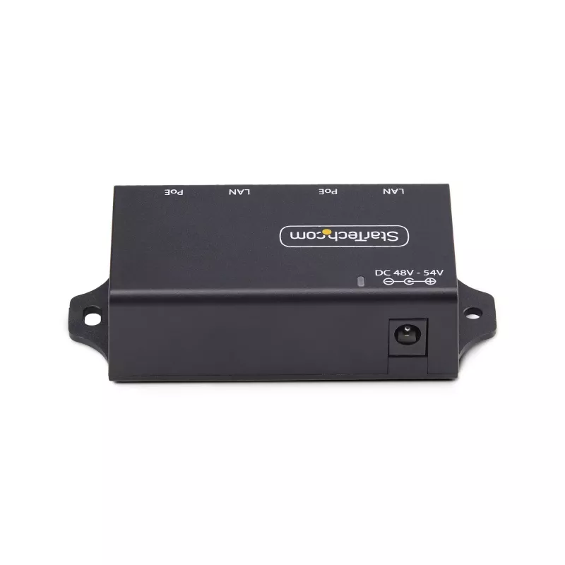 StarTech.com 2 prievadų Gigabit Midspan PoE+ įpurškiklis, 10/100/1000Mbps, PoE+ (802.3af/at), 30W, 1Gbps Ethernet, montuojamas ant sienos, nevaldomas maitinimas per Ethernet