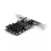 StarTech.com 2 prievadų 5G Gigabit PCIe tinklo adapterio kortelė, 5G/2.5G/1G/100M/10M PCI Express LAN kortelė, Realtek RTL8126, Windows ir Linux, TAA atitinka