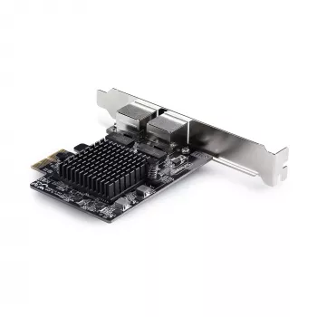StarTech.com 2 prievadų 5G Gigabit PCIe tinklo adapterio kortelė, 5G/2.5G/1G/100M/10M PCI Express LAN kortelė, Realtek RTL8126, Windows ir Linux, TAA atitinka