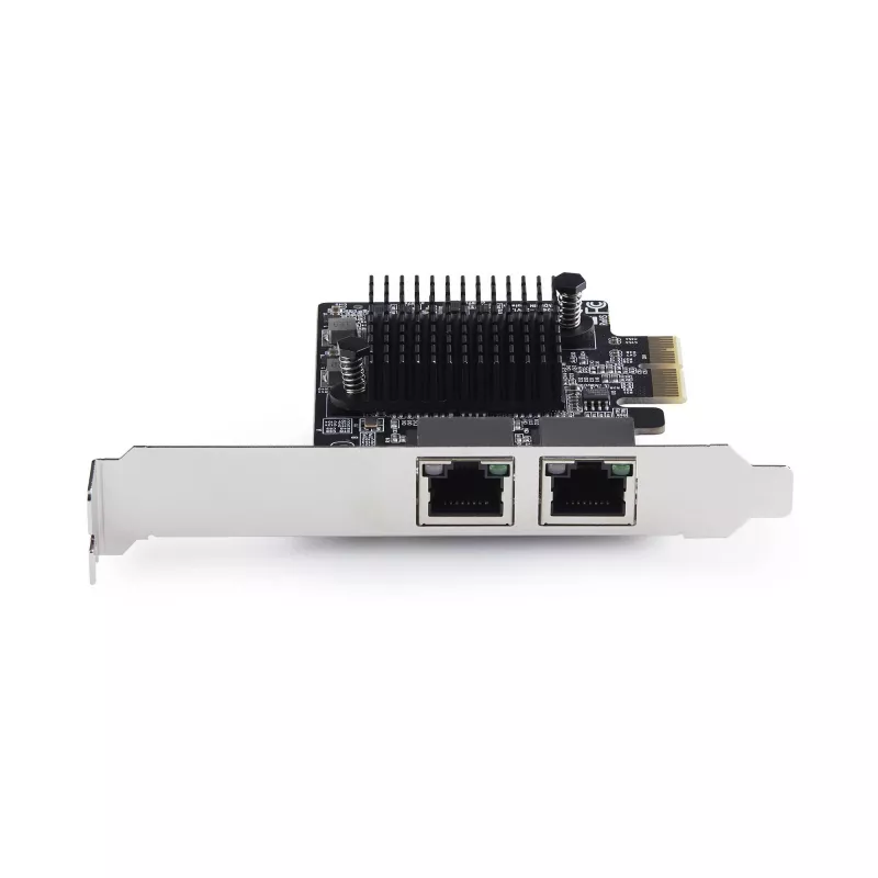 StarTech.com 2 prievadų 5G Gigabit PCIe tinklo adapterio kortelė, 5G/2.5G/1G/100M/10M PCI Express LAN kortelė, Realtek RTL8126, Windows ir Linux, TAA atitinka