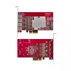 StarTech.com 4 prievadų USB-A PCIe kortelė, USB 3.2 10Gbps, PCI Express 3.0 plėtinio kortelė, 4 nepriklausomi USB valdikliai, Windows/Linux/macOS, TAA atitiktis