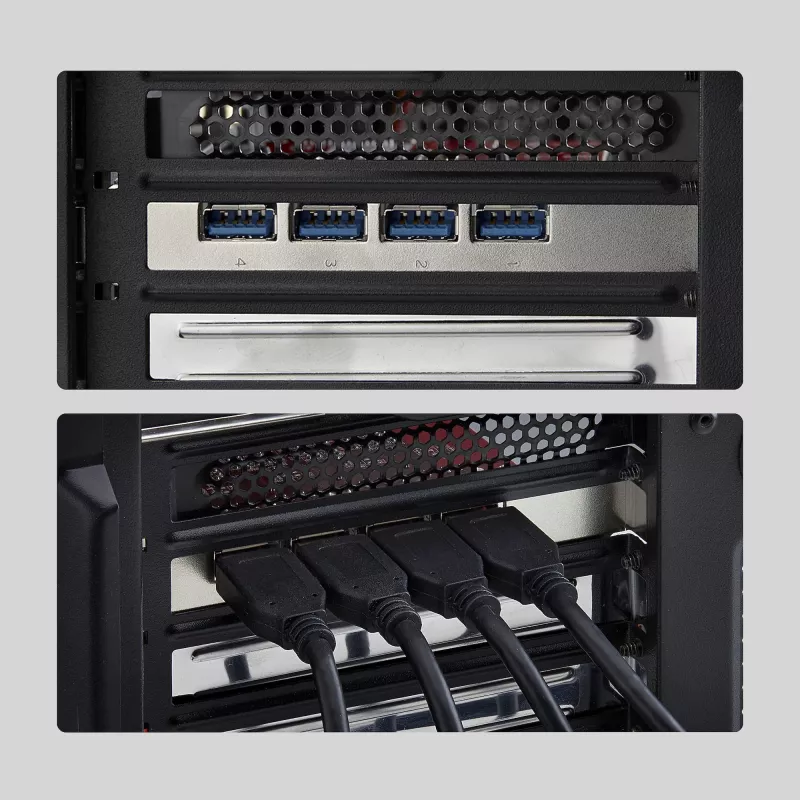 StarTech.com 4 prievadų USB-A PCIe kortelė, USB 3.2 10Gbps, PCI Express 3.0 plėtinio kortelė, 4 nepriklausomi USB valdikliai, Windows/Linux/macOS, TAA atitiktis