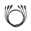 StarTech.com 6ft (1,8 m) dviejų DisplayPort ir USB 5Gbps KVM laidas, 4K 60Hz, universaliai suderinamas DP 1.2/USB 3.0 kombinuotas laidas dviejų monitorių KVM jungikliams