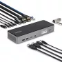 StarTech.com universali USB-C dokų stotelė trims monitoriams, 140W įkrovimas, 4K 60Hz HDMI / DisplayPort, TAA