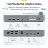 StarTech.com universali USB-C dokų stotelė trims monitoriams, 140W įkrovimas, 4K 60Hz HDMI / DisplayPort, TAA