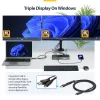 StarTech.com universali USB-C dokų stotelė trims monitoriams, 140W įkrovimas, 4K 60Hz HDMI / DisplayPort, TAA