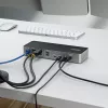 StarTech.com universali USB-C dokų stotelė trims monitoriams, 140W įkrovimas, 4K 60Hz HDMI / DisplayPort, TAA