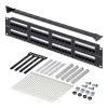 StarTech.com 48 prievadų 2U stelažinis Cat6 skirstomasis skydas, RJ45, UTP, 110 punch-down, Cat6 Ethernet skirstomasis skydas serverio stelažui