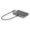 StarTech.com USB-C į keturių monitorių darbo vietos adapteris, 4K 60Hz HDMI, 140W PD perdavimas nešiojamojo kompiuterio įkrovimui, USB prievadas belaidžiam klaviui / pelei, TAA