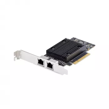 StarTech.com 2 prievadų PCIe 10Gb eterneto tinklo plokštė, 10GbE tinklo sąsajos plokštė, Broadcom BCM57416 lustas, dvigubi RJ45 10GBase-T/Gigabit, NIC, TAA