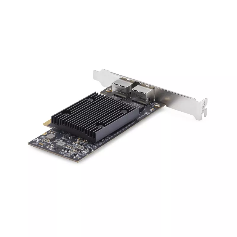 StarTech.com 2 prievadų PCIe 10Gb eterneto tinklo plokštė, 10GbE tinklo sąsajos plokštė, Broadcom BCM57416 lustas, dvigubi RJ45 10GBase-T/Gigabit, NIC, TAA